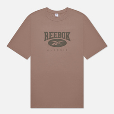 Мужская футболка Reebok Archive Essentials Big Logo коричневый, Размер M