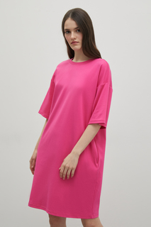 Платье женское Finn Flare BAS-10099 розовое L