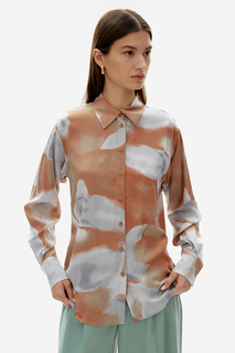 Рубашка женская Finn Flare FAD110250 разноцветная XS