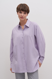 Рубашка женская Finn Flare FAD110192 фиолетовая S