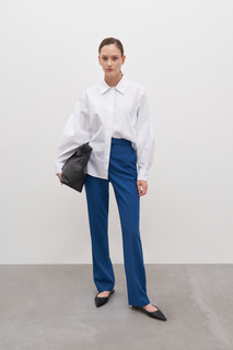 Брюки женские Finn Flare FAC11071 синие XL