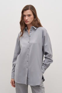 Рубашка женская Finn Flare FAD110239 серая L