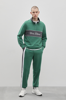 Спортивные брюки мужские Finn Flare FBD210113 зеленые L
