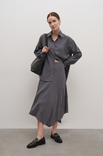 Юбка женская Finn Flare FAD110243R серая XS