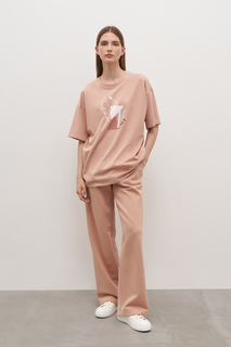 Спортивные брюки женские Finn Flare FAD110180 розовые XS