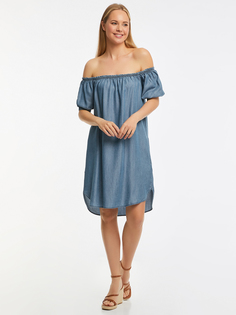 Платье женское oodji 12909075 синее 38 EU