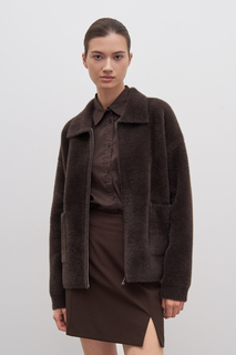 Кардиган женский Finn Flare FAD11102 коричневый L