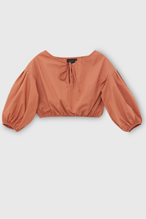 Блуза женская Finn Flare FSC51004 коричневая S