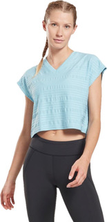 Футболка женская Reebok Perforated Tee голубая 38 RU