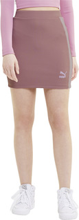 Шорты женские PUMA Classics Ribbed Skirt розовые S