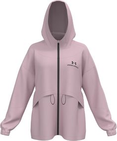 Ветровка женская Under Armour Rush Woven Nov Jacket розовая 46-48