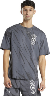 Футболка мужская Reebok Cl Block Party Tee серая 56-58 RU