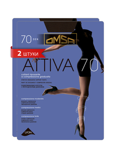 Комплект колготок Omsa ATTIVA 70 cioccolata 5(XL)