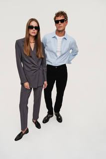 Рубашка мужская Finn Flare FAD210112 голубая M