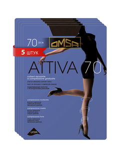 Комплект колготок Omsa ATTIVA 70 cioccolata 2 (S)