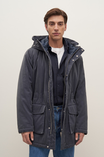 Пальто мужское Finn Flare FAD21017 синее 2XL