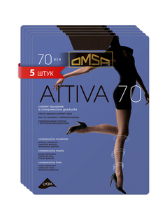 Комплект колготок Omsa ATTIVA 70 cioccolata 3 (M)