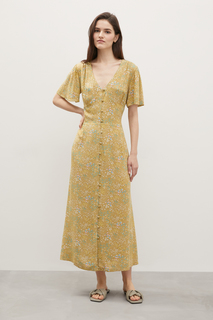 Платье женское Finn Flare FSD110185 желтое L