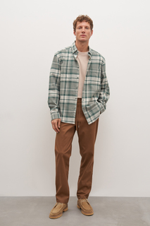 Брюки мужские Finn Flare FAC21018 коричневые M