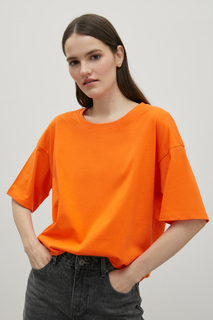 Футболка женская Finn Flare BAS-100107 оранжевая S