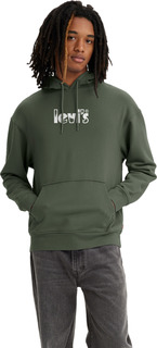 Худи мужское Levis Men Relaxed Graphic Hoodie зеленое 46 RU Levis®