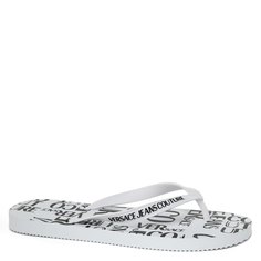 Шлепанцы мужские Versace Jeans Couture 74YA3SQ7 белые 39 EU