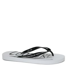 Шлепанцы мужские Versace Jeans Couture 74YA3SQ7 белые 41 EU