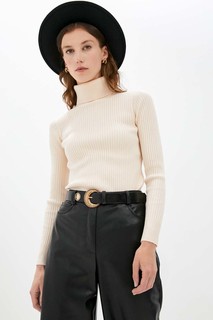 Водолазка женская Baon B221704 бежевая 4XL