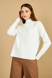 Джемпер женский Baon B131863 белый 4XL