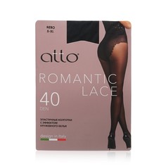 Колготки женские Atto Romantic Lace черные 5 размер