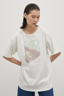 Футболка женская Finn Flare FSD11052-1P белая XL