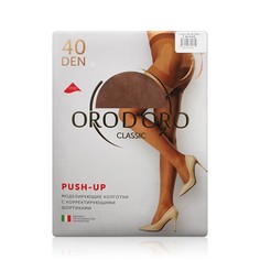 Колготки женские Orodoro Push Up коричневые 4 размер