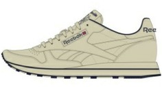 Кроссовки мужские Reebok Classic Leather 2023 Vintage бежевые 5 US