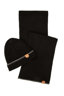 Комплект шапка и шарф мужской U.S. POLO Assn. A081SZ0DH0HUGOSK20 черный