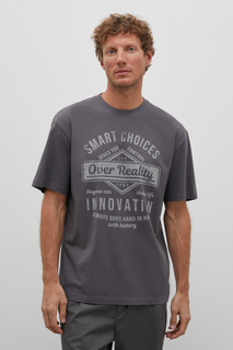 Футболка мужская Finn Flare FSD21078 серая XL