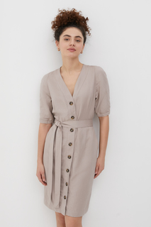 Платье женское Finn Flare FSC11057 коричневое L