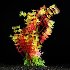 Искусственное растение для аквариума и террариума Пижон Аква 6х24 см 4 шт