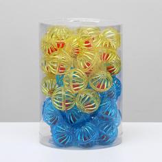 Игрушка для кошек Пижон Завитушки микс цветов 4 см 50 шт