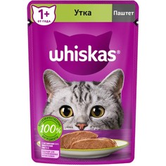 Влажный корм для кошек Whiskas утка паштет 14 шт по 75 г No Brand