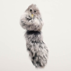 Игрушка для кошек Мышь из натурального меха кролика микс цветов 6 см 6 шт No Brand