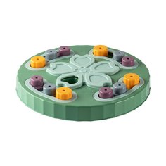 Игрушка для собак STEFAN IQ Drum Головоломка, интерактивная развивающая, зеленый, пластик