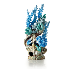 Декоративный элемент для аквариума biOrb Reef ornament blue Риф, голубой, смола, 33 см