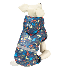 Комбинезон-дождевик для собак Triol Полет со светоотражающей лентой XS размер 20 см