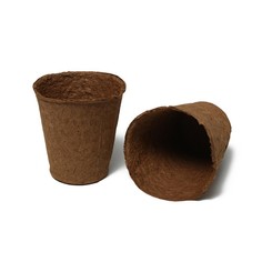 Торфяной горшок, 400 мл, 9 ? 9 см (200 шт) No Brand