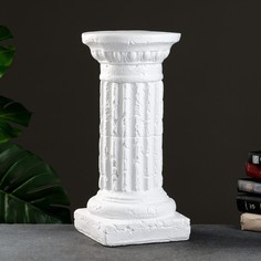 Колонна Круглая средняя 22х22х46см белая Хорошие сувениры