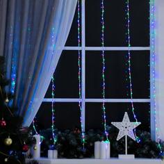 Гирлянда "Водопад" 2 х 1.5 м , IP20, прозрачная нить, 400 LED No Brand