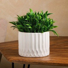 Цветочное кашпо Керамика ручной работы Колизей Р00006496 1,3 л белый 1 шт.