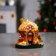 Luazon Lighting Светодиодная фигура «Сладкий домик» 13 ? 12 ? 9 см, полистоун, батарейки L