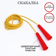 Скакалка 3.8 м, на рост от 183 см, цветная No Brand
