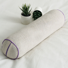 Подушка-валик для йоги Smart Textile Релакс-Арома с лузгой гречихи и лавандой